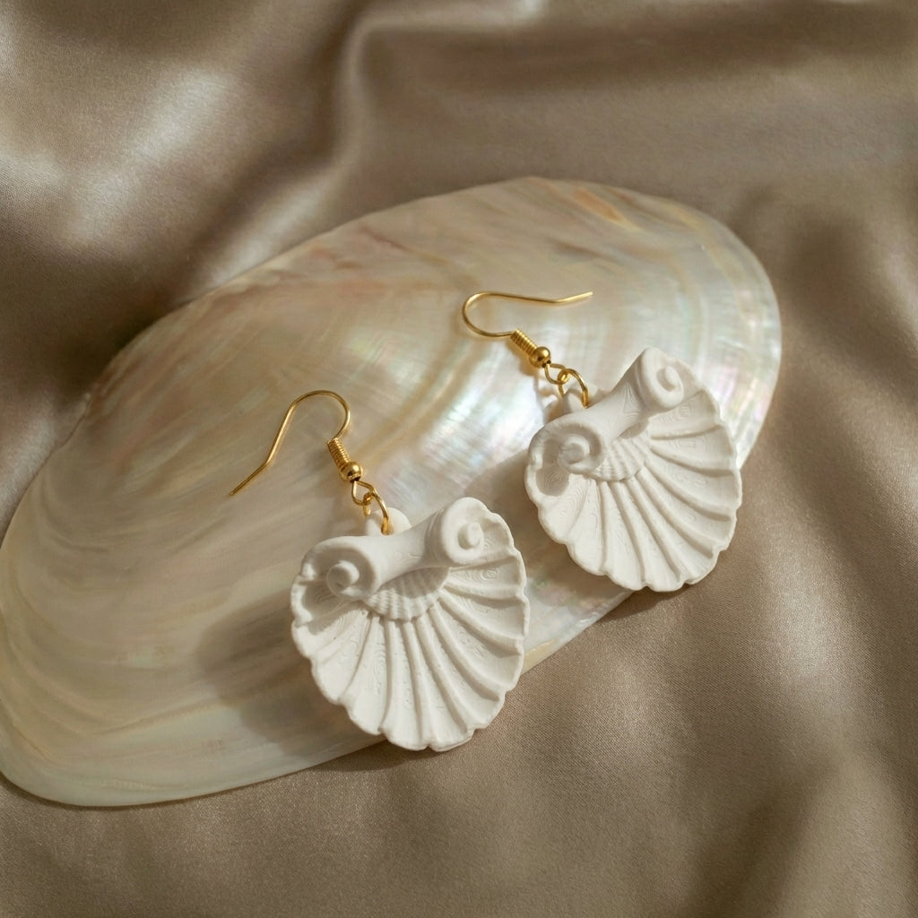 Orecchini Conchiglia Barocca